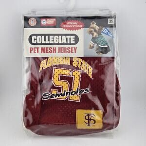 Florida State Seminoles Dog Jersey FSU NCAA Mesh Pets First XS Extra Small New